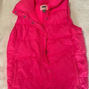 Bright pink women’s vest